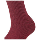 Falke Brown Shiny Rib Socks