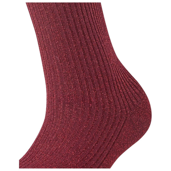 Falke Brown Shiny Rib Socks
