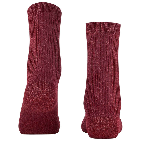 Falke Brown Shiny Rib Socks