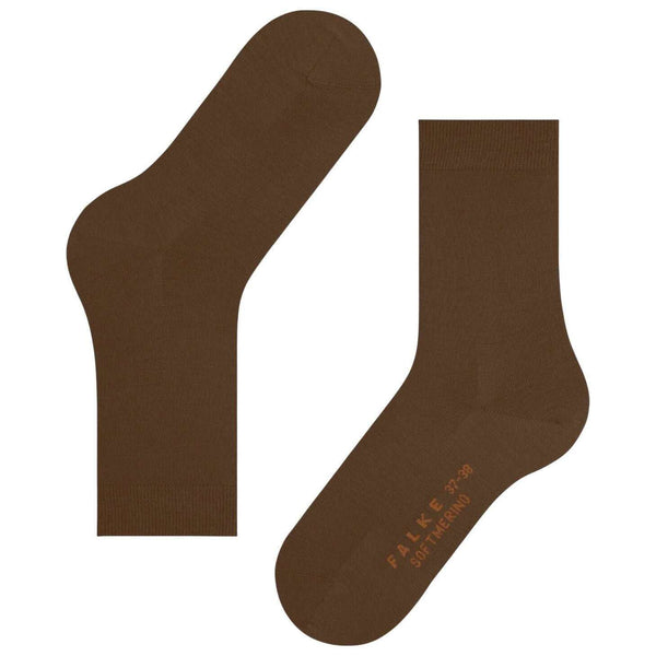 Falke Brown Softmerino Socks