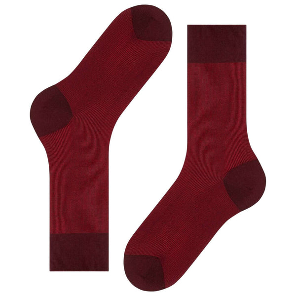 Falke Burgundy Fine Shadow Socks