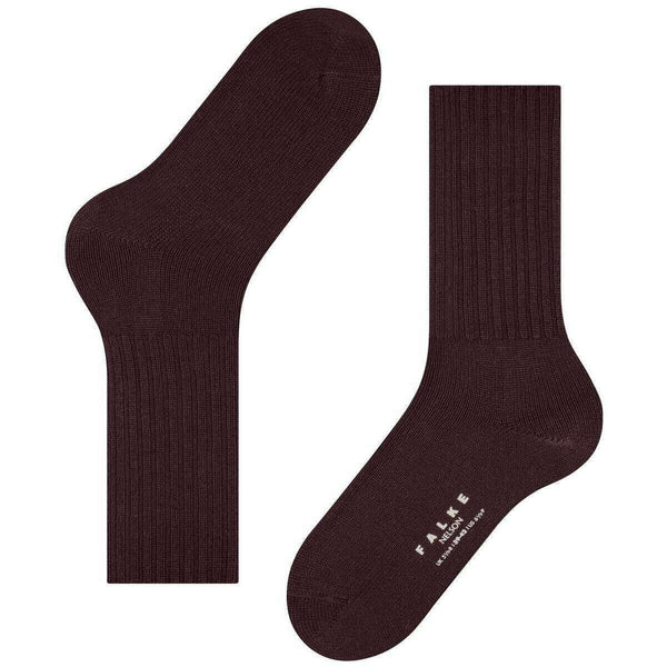 Falke Burgundy Nelson Socks