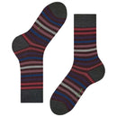 Falke Burgundy Tinted Stripe Socks