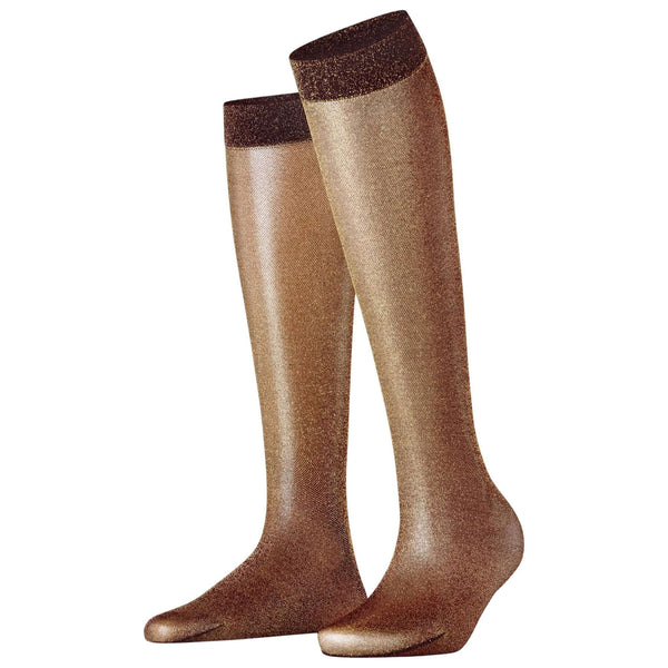 Falke Gold Glitter 30 Denier Knee High Socks