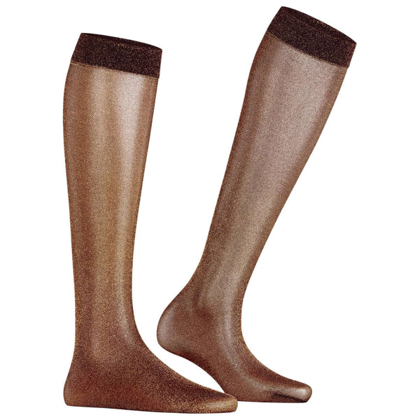 Falke Gold Glitter 30 Denier Knee High Socks