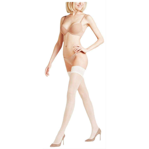 Falke Gold Seidenglatt 15 Den Stay Up Transparent Stockings