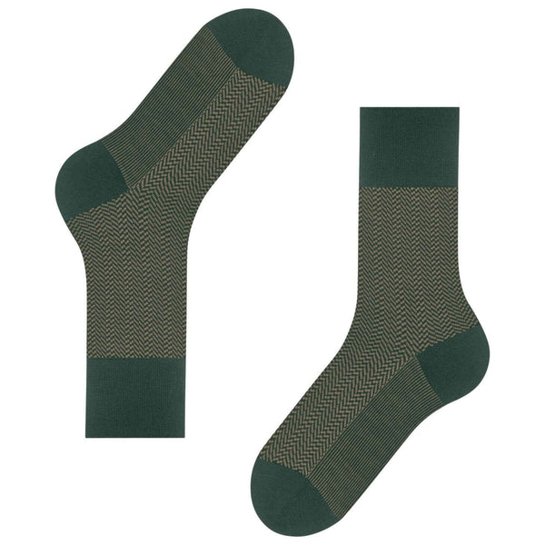 Falke Green Airport Herringstripe Socks