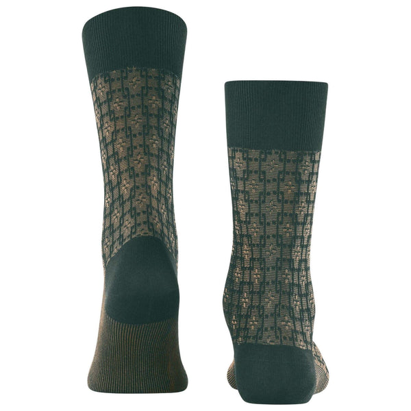 Falke Green Artwork Tie Socks