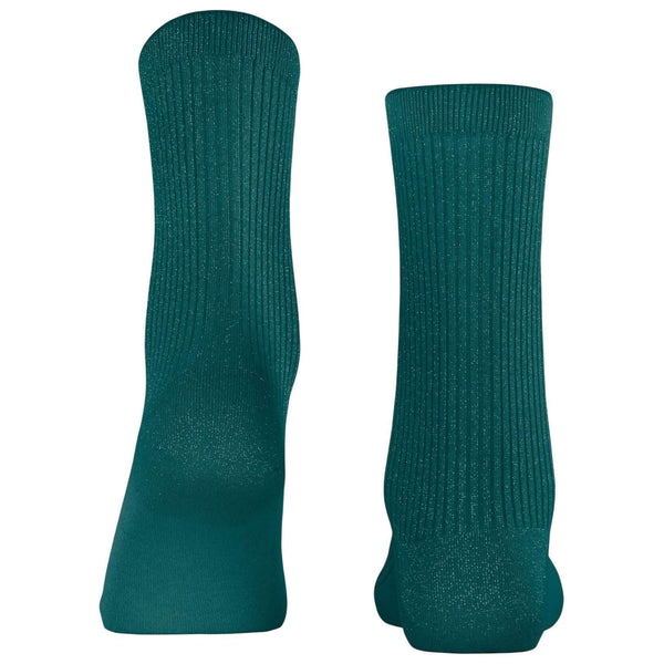 Falke Green Shiny Rib Socks