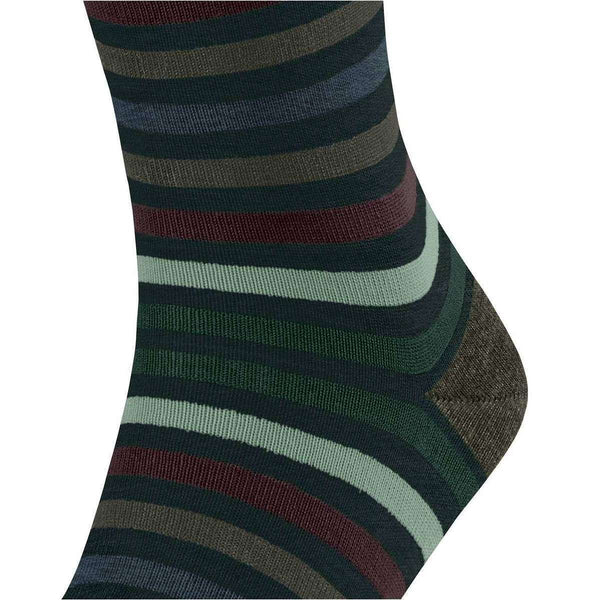 Falke Green Tinted Stripe Socks