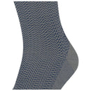 Falke Grey Airport Herringstripe Socks