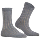 Falke Grey Eyelet Socks
