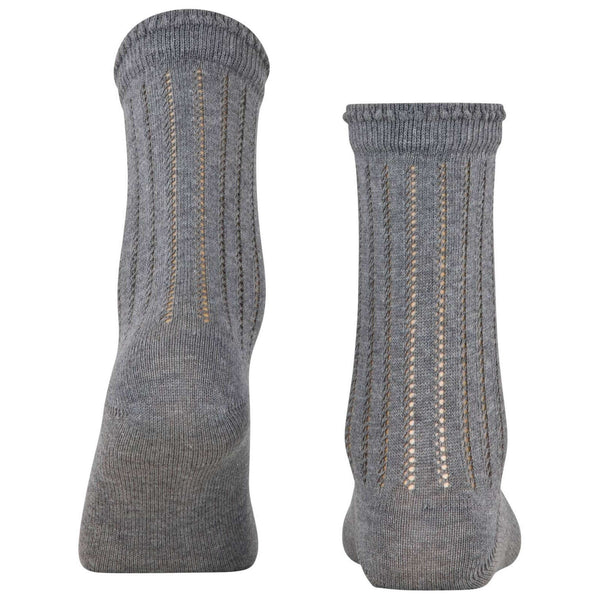 Falke Grey Eyelet Socks
