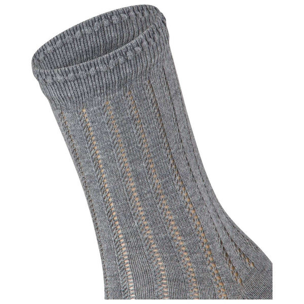Falke Grey Eyelet Socks