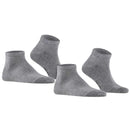Falke Grey Happy 2 Pack Sneaker Socks