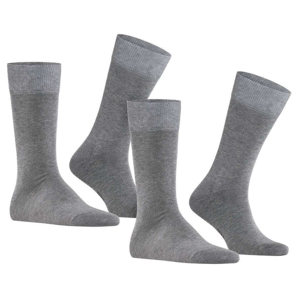 Falke Grey Happy 2 Pack Socks