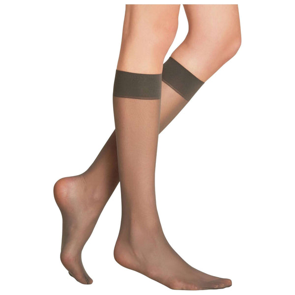 Falke Grey Matt Deluxe 20 Denier Knee High Socks