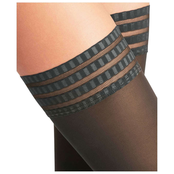 Falke Grey Pure Matt 50 Denier Stay Ups
