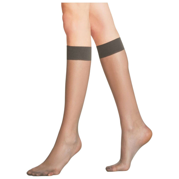 Falke Grey Seidenglatt 15 Denier Knee High Socks