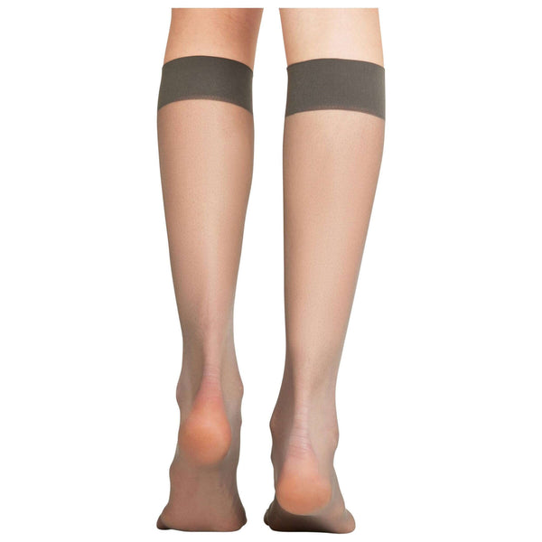 Falke Grey Seidenglatt 15 Denier Knee High Socks