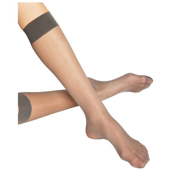 Falke Grey Seidenglatt 15 Denier Knee High Socks