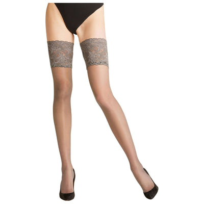 Falke Grey Seidenglatt 15 Denier Stay Ups