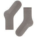 Falke Grey Shiny Rib Socks