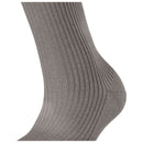Falke Grey Shiny Rib Socks