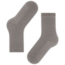 Falke Grey Shiny Rib Socks