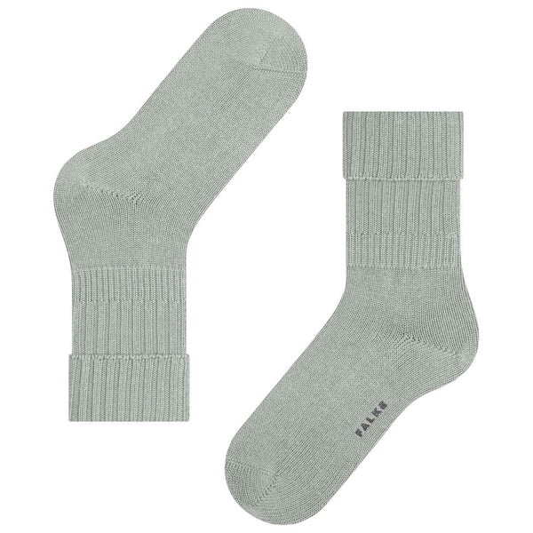 Falke Grey Striggings Rib Boot Socks