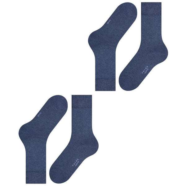 Falke Navy Happy 2 Pack Socks