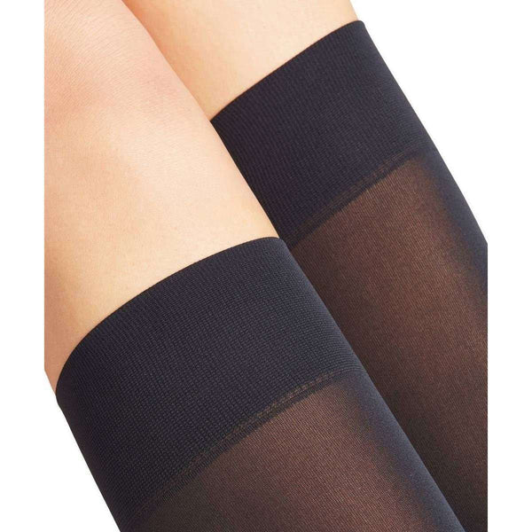 Falke Navy Pure Matt 50 Denier Knee-High Tights