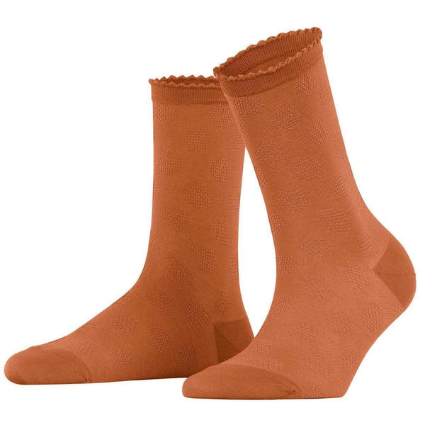 Falke Orange Bold Dot Socks