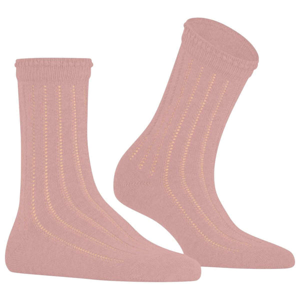 Falke Pink Eyelet Socks