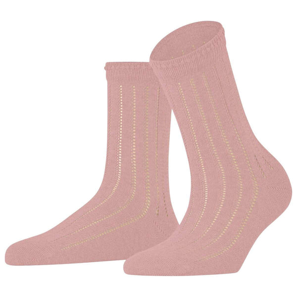 Falke Pink Eyelet Socks