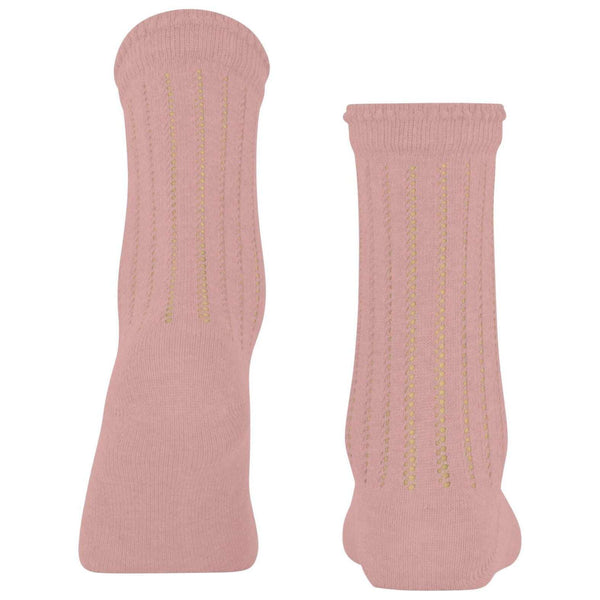 Falke Pink Eyelet Socks