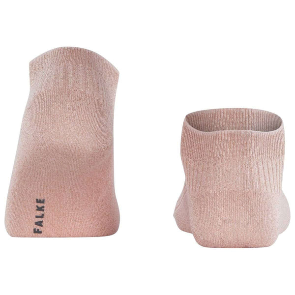 Falke Pink Shiny Rib Sneaker Socks