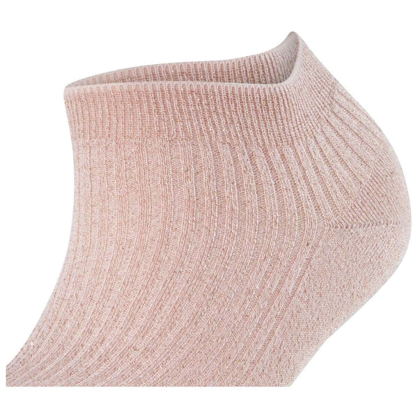 Falke Pink Shiny Rib Sneaker Socks