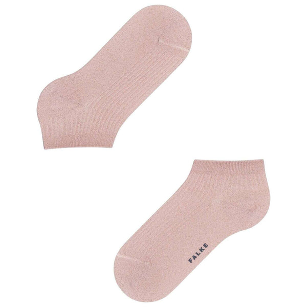 Falke Pink Shiny Rib Sneaker Socks