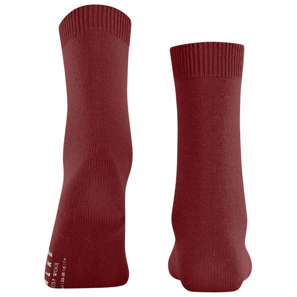 Falke Red Cosy Wool Socks