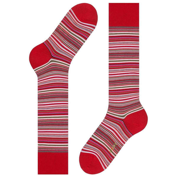 Falke Red Microblock Knee High Socks