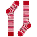 Falke Red Microblock Knee High Socks