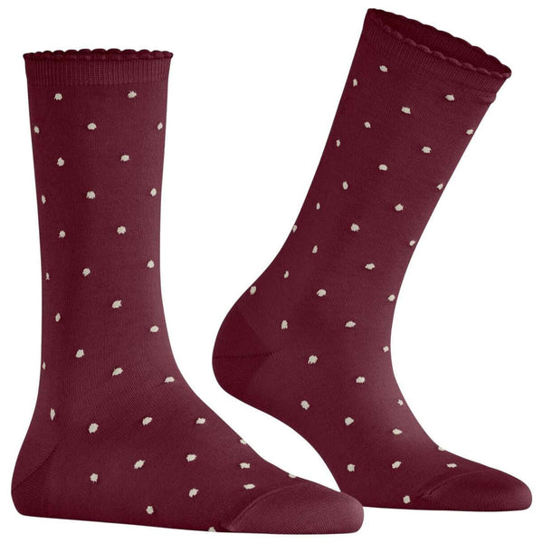 Falke Red Spike Dot Socks