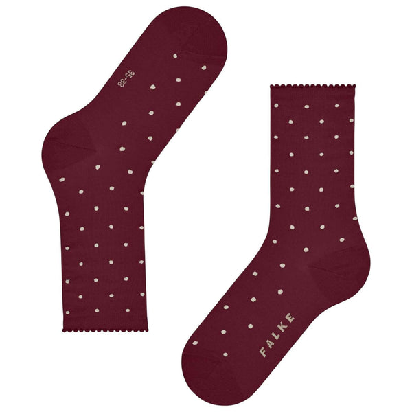 Falke Red Spike Dot Socks