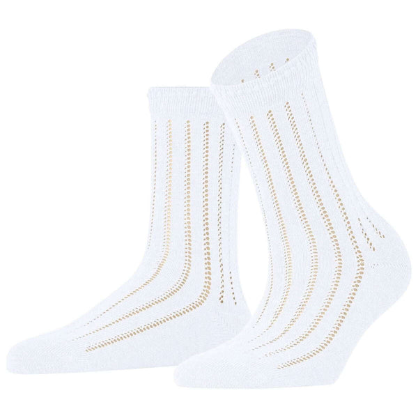 Falke White Eyelet Socks