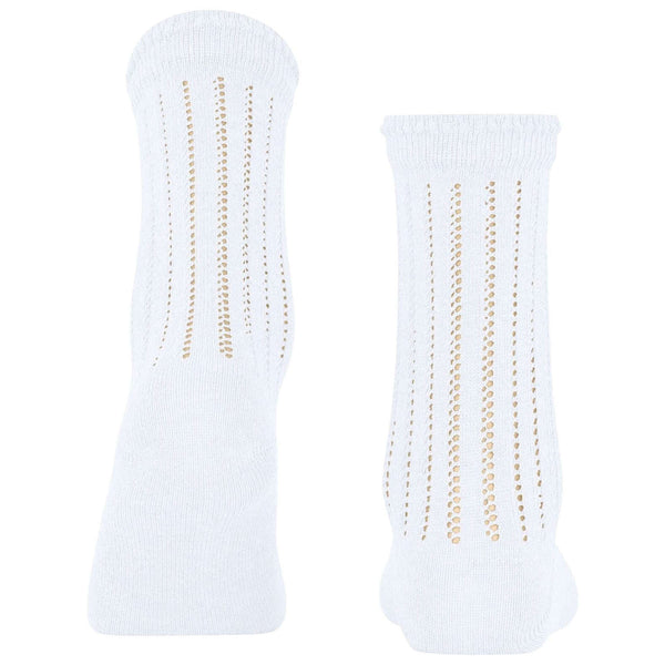 Falke White Eyelet Socks