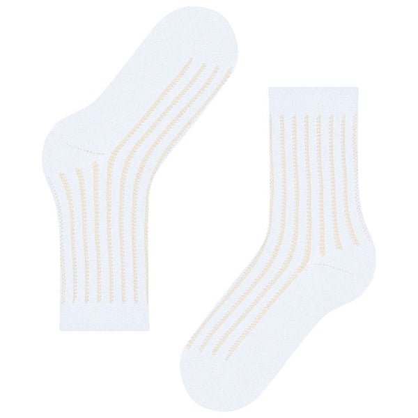 Falke White Eyelet Socks