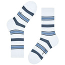 Falke White Marina Stripe Socks