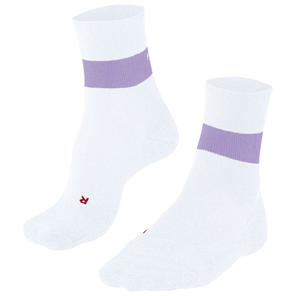 Falke White RU Compression Stabilizing Running Socks