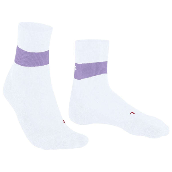 Falke White RU Compression Stabilizing Running Socks